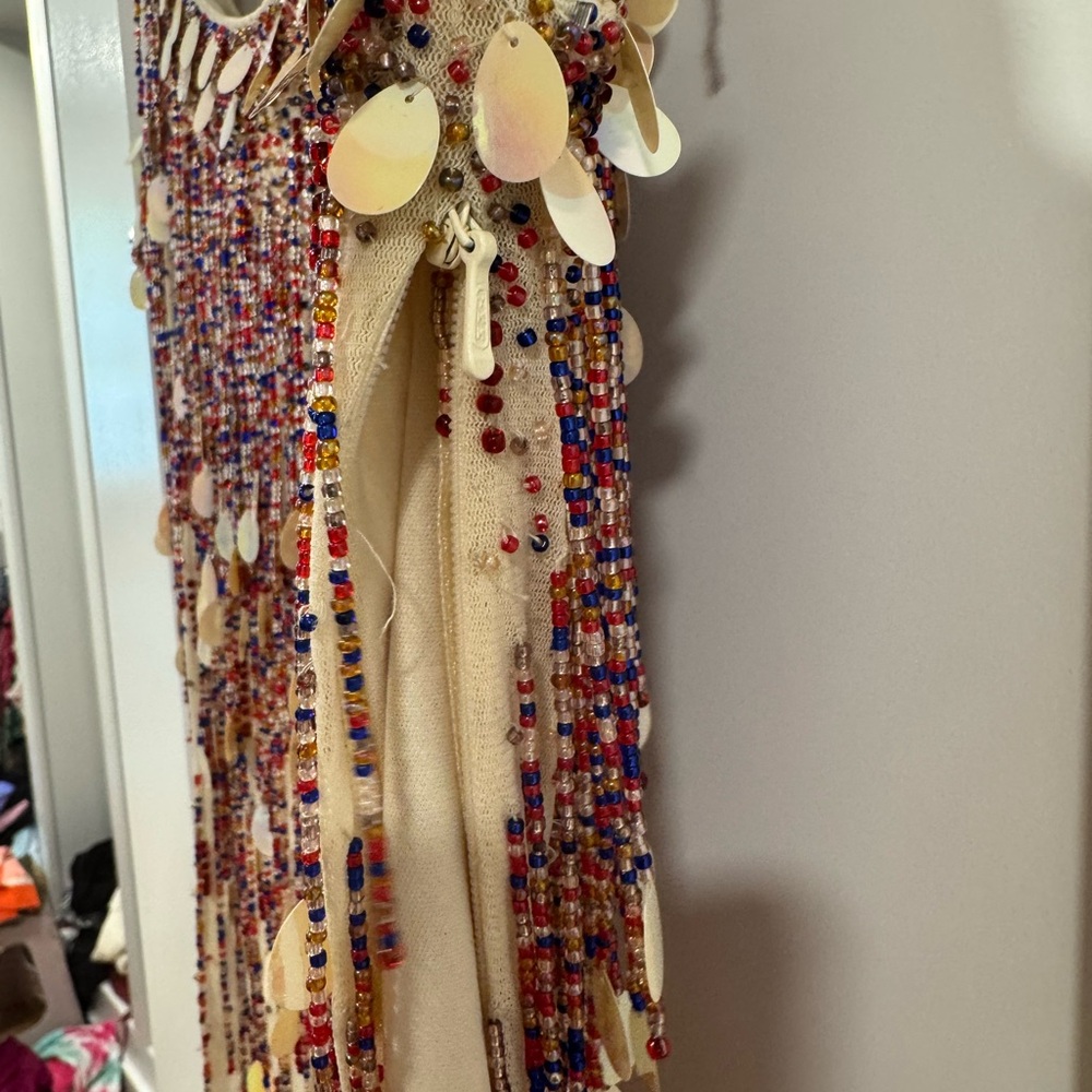 Vintage Beaded Fringe Tank Top - Picture 3 of 4
